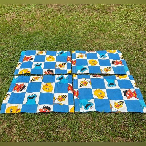 NEW Vintage 70s 80s SESAME STREET Muppets Kids Nursery Curtain Panels JP Stevens - Picture 2 of 11